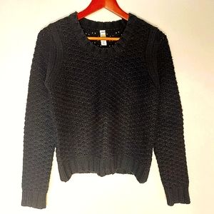 Lole black knit crewneck sweater - XS